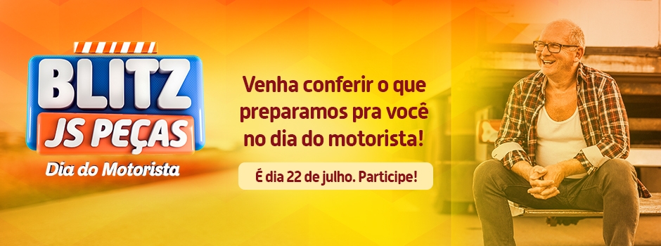 Convite especial pra você! Blitz JS Peças - Dia do Motorista